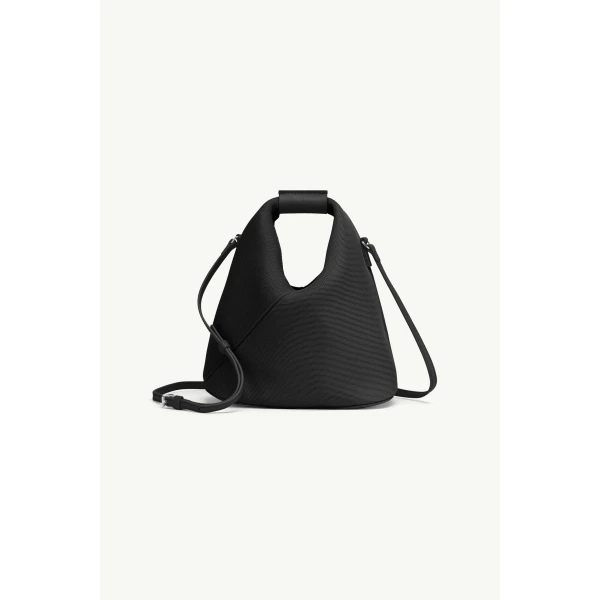MM6 Maison Margiela Japanese Mesh Crossbody Bag in Black, view 2 | Shoulder & Crossbody Bags | Coveti