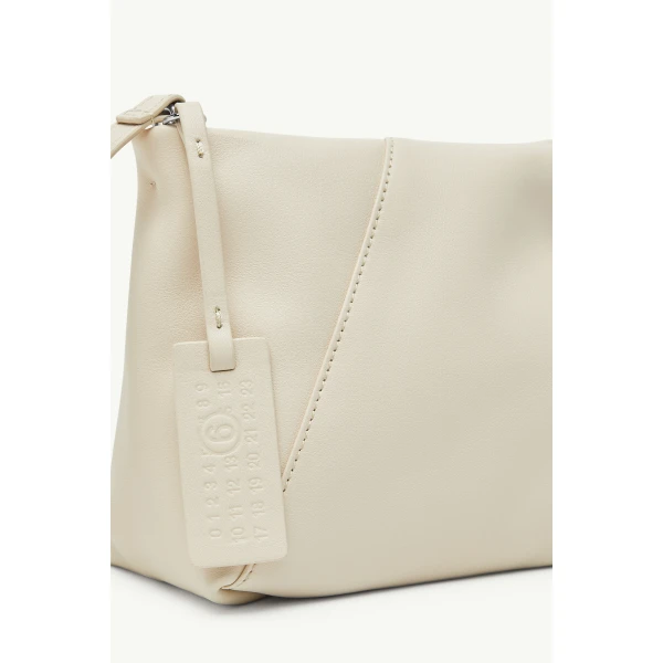 MM6 Maison Margiela Japanese Shoulder Bag in Pink Beige, view 5 | Shoulder & Crossbody Bags | Coveti