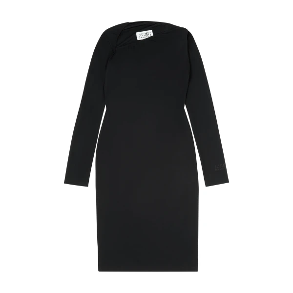 Jersey Midi Dress in Black