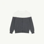 MM6 Maison Margiela Knit Cardigan in Dark Grey | Cardigan | Coveti