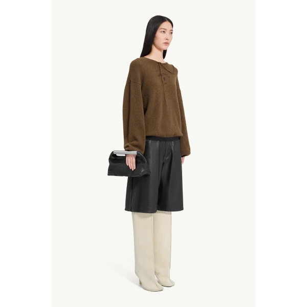 MM6 Maison Margiela Knit Jumper in Khaki, view 3 | Sweaters | Coveti