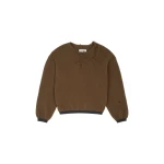 MM6 Maison Margiela Knit Jumper in Khaki | Sweaters | Coveti
