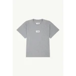 MM6 Maison Margiela Label Cotton Jersey T-Shirt in Grey Melange | T-shirts | Coveti