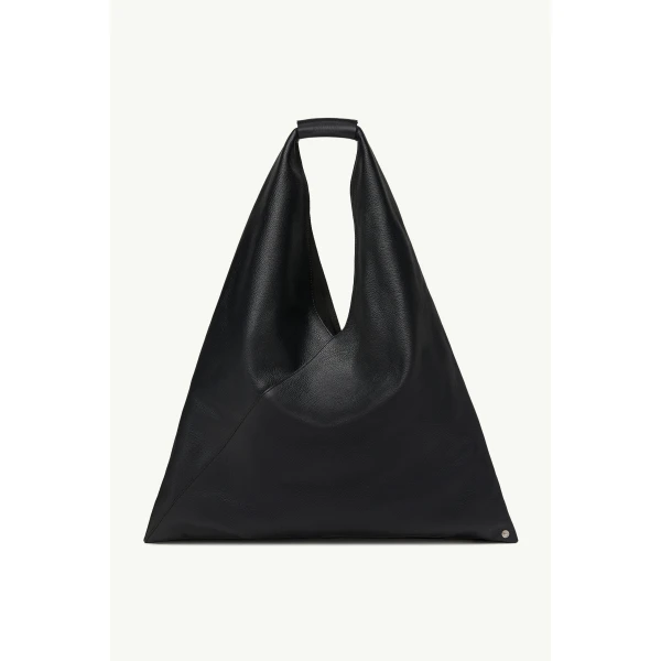 MM6 Maison Margiela Leather Japanese Bag Classic Medium in Black, view 2 | Totes & Top-Handle Bags | Coveti