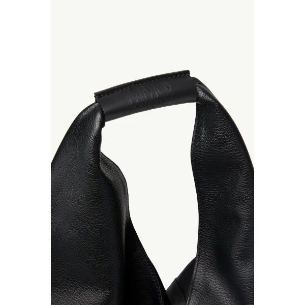 MM6 Maison Margiela Leather Japanese Bag Classic Medium in Black, view 6 | Totes & Top-Handle Bags | Coveti
