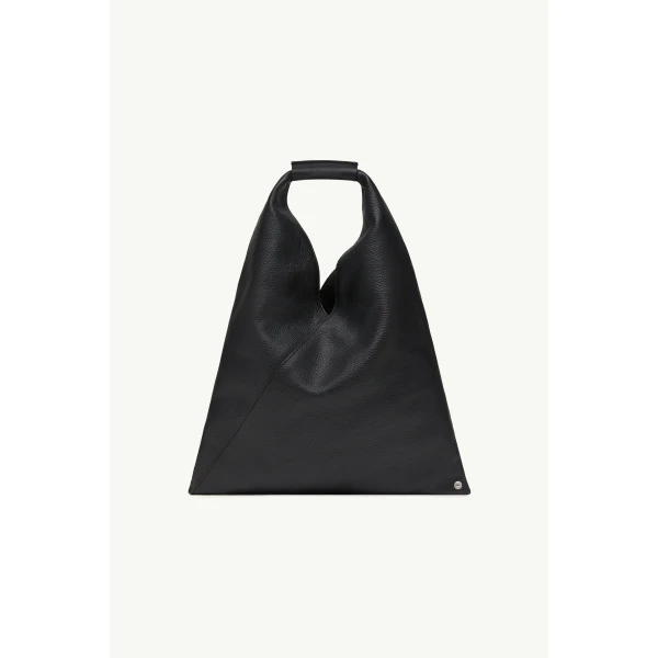 MM6 Maison Margiela Leather Japanese Bag Classic Small in Black, view 2 | Totes & Top-Handle Bags | Coveti