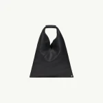 MM6 Maison Margiela Leather Japanese Bag Classic Small in Black | Totes & Top-Handle Bags | Coveti
