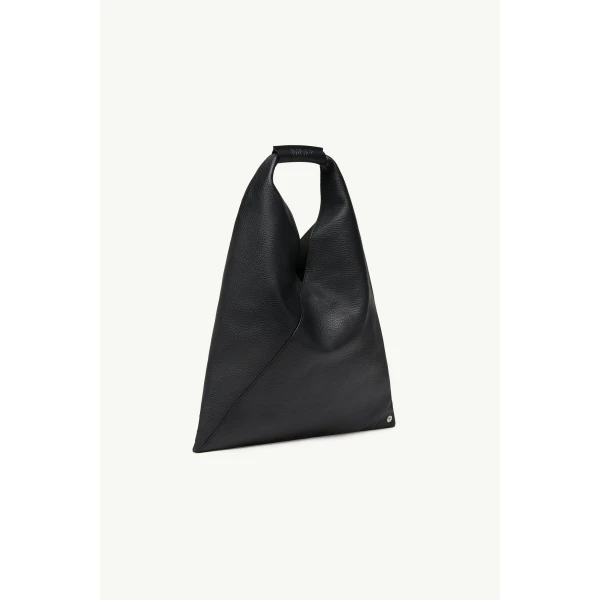 MM6 Maison Margiela Leather Japanese Bag Classic Small in Black, view 3 | Totes & Top-Handle Bags | Coveti