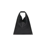 MM6 Maison Margiela Leather Japanese Bag Classic Small in Black | Totes & Top-Handle Bags | Coveti