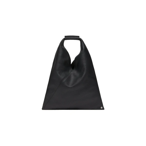 MM6 Maison Margiela Leather Japanese Bag Classic Small in Black | Totes & Top-Handle Bags | Coveti