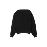 MM6 Maison Margiela Long-Sleeved Asymmetric Top in Black | Long Sleeve | Coveti