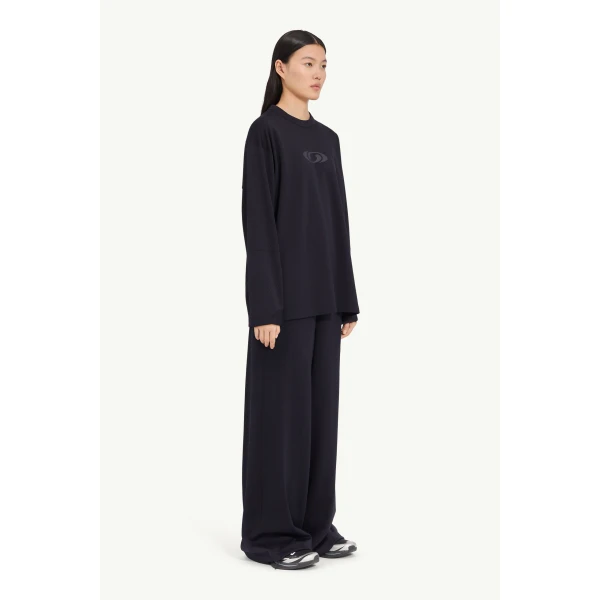 MM6 Maison Margiela MM6 x Salomon Long-Sleeve Top in Black, view 3 | Long Sleeve | Coveti