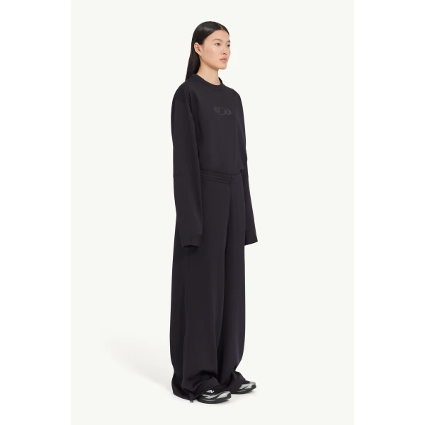 MM6 Maison Margiela MM6 x Salomon Trousers in Black, view 3 | Tailored pants | Coveti