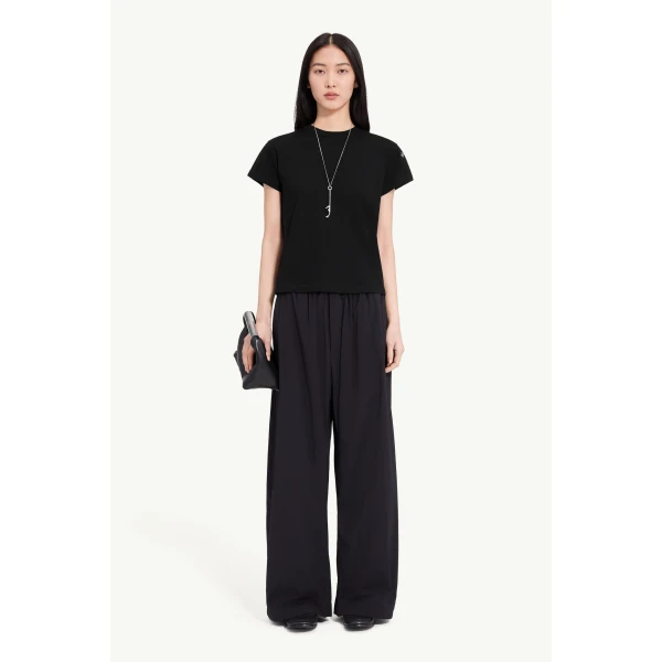 MM6 Maison Margiela Mannequin-Print Cotton Jersey T-Shirt in Black, view 2 | T-shirts | Coveti