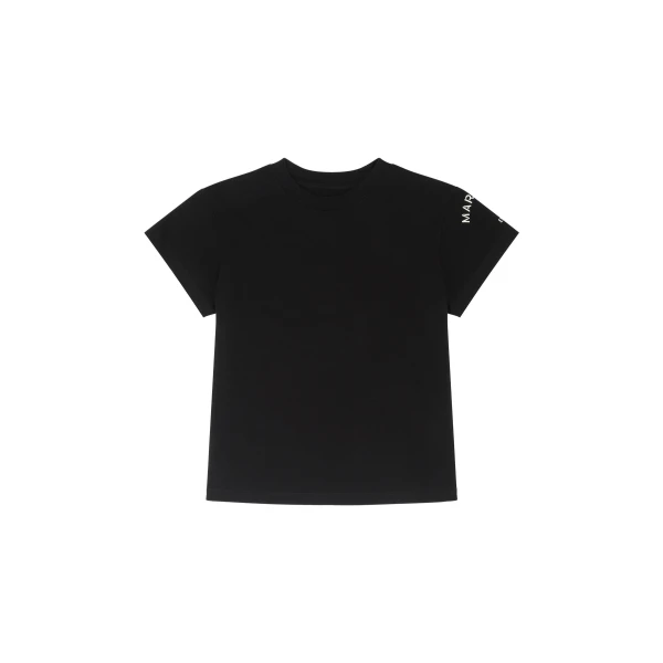 MM6 Maison Margiela Mannequin-Print Cotton Jersey T-Shirt in Black | T-shirts | Coveti