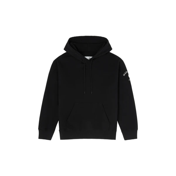 MM6 Maison Margiela Mannequin-Print Sweatshirt in Black | Hoodies | Coveti