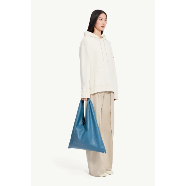 MM6 Maison Margiela Mannequin-Print Sweatshirt in Ecru, view 3 | Hoodies | Coveti