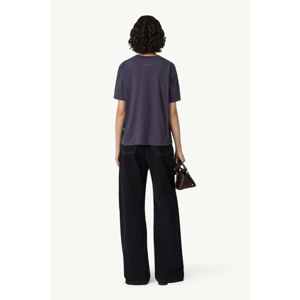 MM6 Maison Margiela Mannequin Print T-Shirt in Blue, view 4 | T-shirts | Coveti