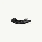 MM6 Maison Margiela Numeric Anatomic Ballerina in Black | Flats | Coveti