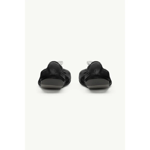 MM6 Maison Margiela Numeric Anatomic Ballerina in Black, view 4 | Flats | Coveti