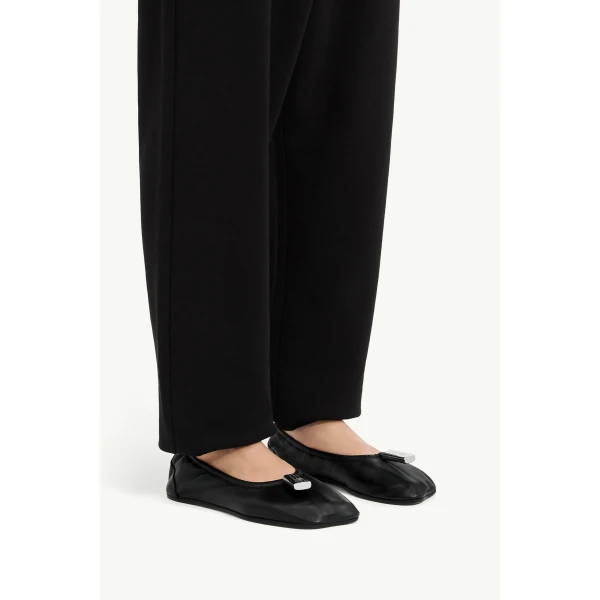 MM6 Maison Margiela Numeric Anatomic Ballerina in Black, view 6 | Flats | Coveti