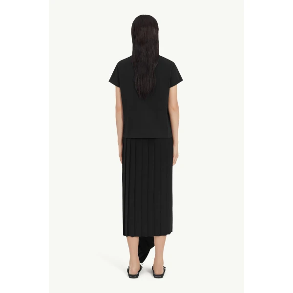 MM6 Maison Margiela Numeric Cotton Jersey T-Shirt in Black, view 4 | T-shirts | Coveti