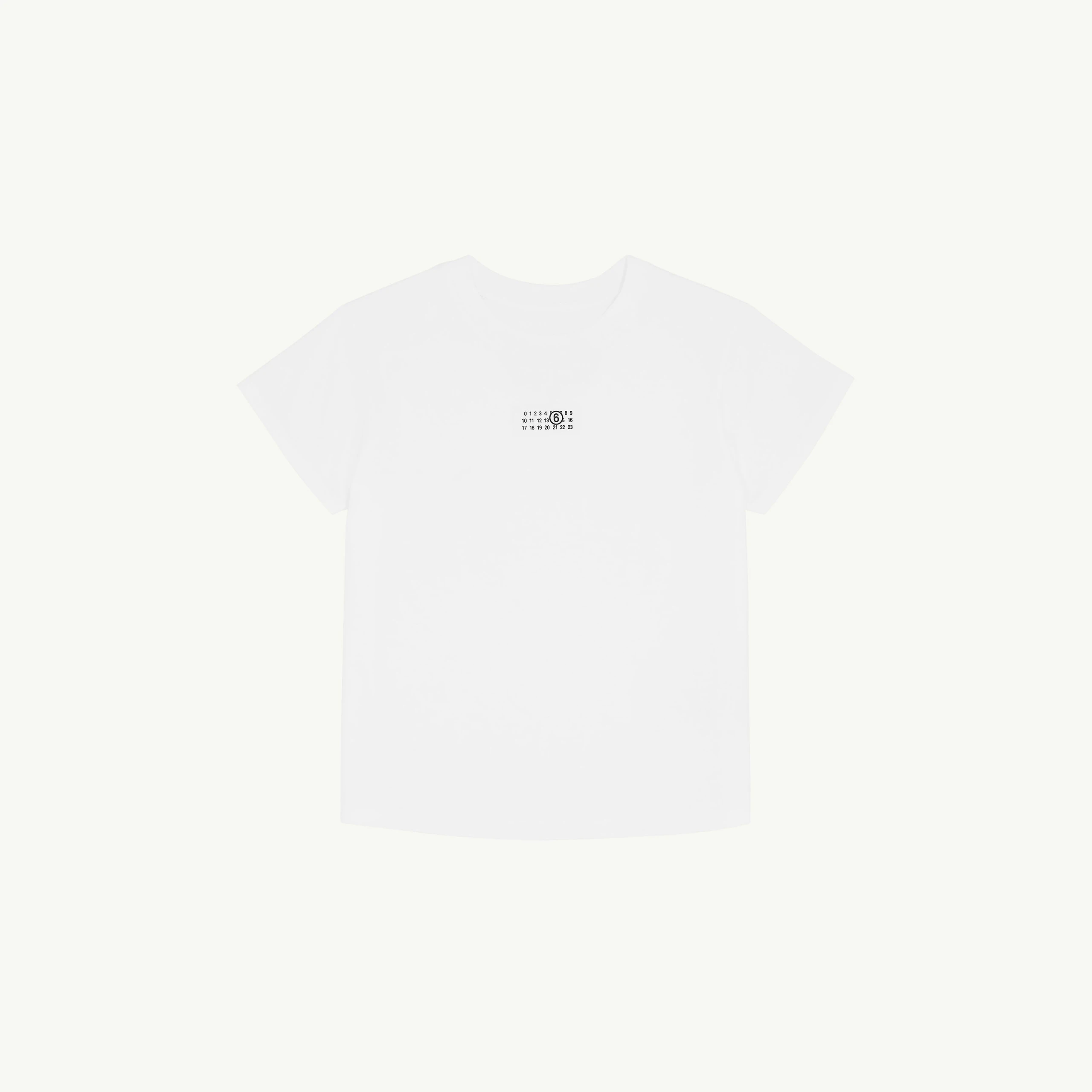 MM6 Maison Margiela Numeric Cotton Jersey T-Shirt in White MM6 Maison Margiela Numeric Cotton Jersey T-Shirt in White | T-shirts | Coveti
