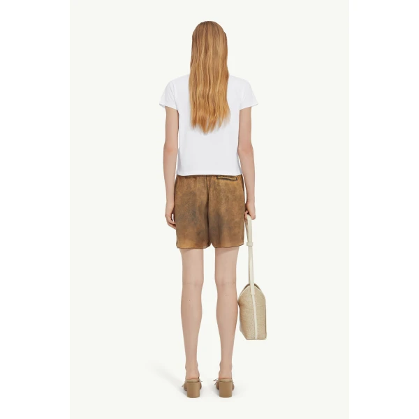 MM6 Maison Margiela Numeric Cotton T-Shirt in White, view 4 | T-shirts | Coveti