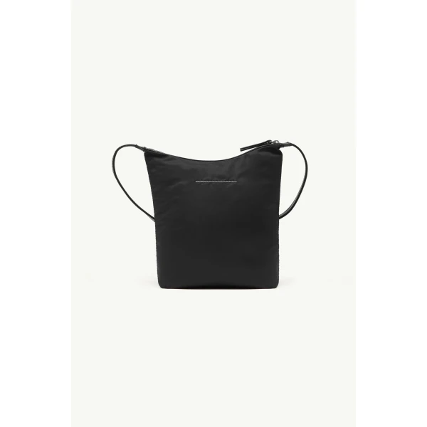 MM6 Maison Margiela Numeric Vertical Crossbody Bag in Black, view 4 | Shoulder & Crossbody Bags | Coveti