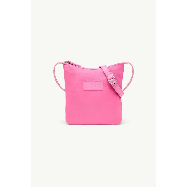 MM6 Maison Margiela Numeric Vertical Crossbody Bag in Fuchsia, view 2 | Shoulder & Crossbody Bags | Coveti