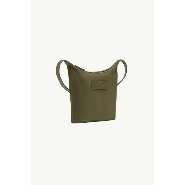 MM6 Maison Margiela Numeric Vertical Crossbody Bag in Khaki, view 3 | Shoulder & Crossbody Bags | Coveti