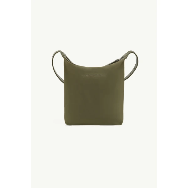MM6 Maison Margiela Numeric Vertical Crossbody Bag in Khaki, view 4 | Shoulder & Crossbody Bags | Coveti