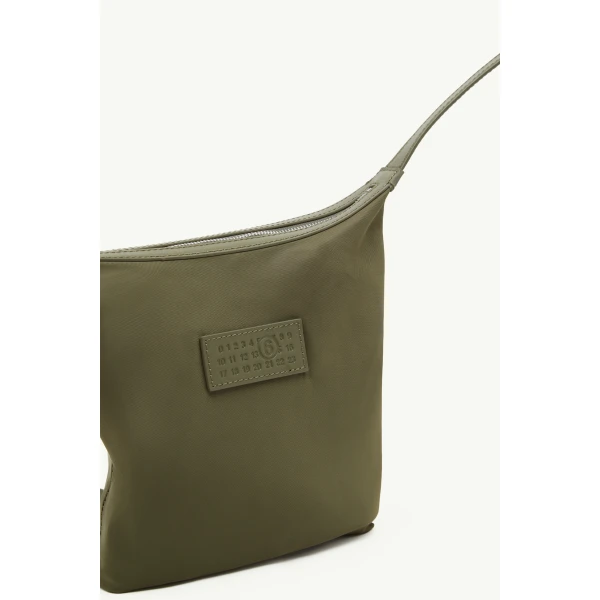 MM6 Maison Margiela Numeric Vertical Crossbody Bag in Khaki, view 5 | Shoulder & Crossbody Bags | Coveti