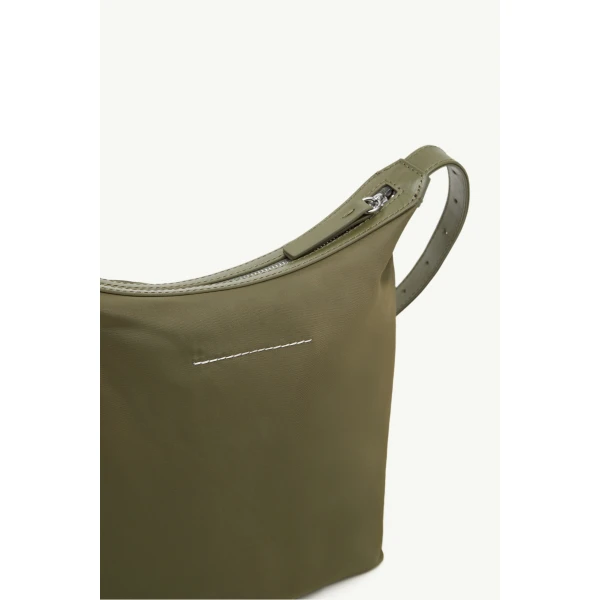 MM6 Maison Margiela Numeric Vertical Crossbody Bag in Khaki, view 6 | Shoulder & Crossbody Bags | Coveti