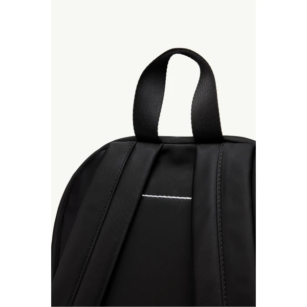 MM6 Maison Margiela Nylon Backpack in Black, view 5 | Backpacks | Coveti