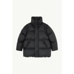 MM6 Maison Margiela Nylon Puffer Jacket in Black | Jackets | Coveti