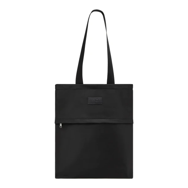 MM6 Maison Margiela Nylon Shopping Bag in Black | Totes & Top-Handle Bags | Coveti