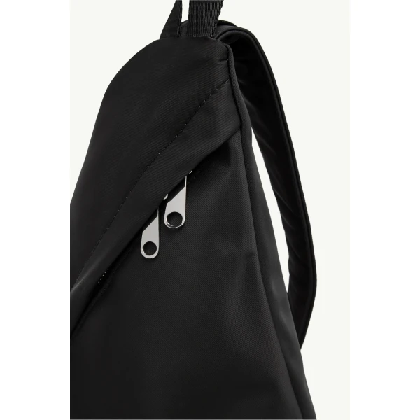 MM6 Maison Margiela Nylon Sling Crossbody Bag in Black, view 6 | Shoulder & Crossbody Bags | Coveti