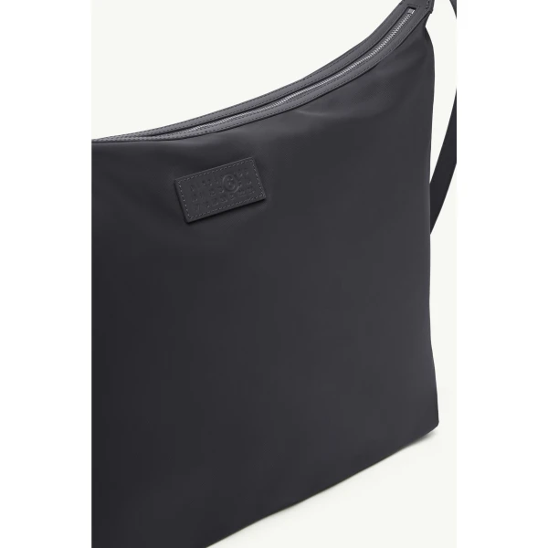 MM6 Maison Margiela Nylon Twill Crossbody Bag in Black, view 5 | Shoulder & Crossbody Bags | Coveti