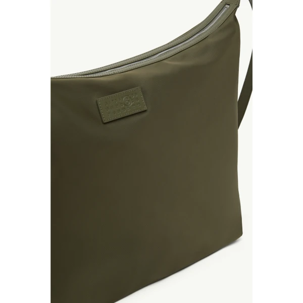 MM6 Maison Margiela Nylon Twill Crossbody Bag in Khaki, view 5 | Shoulder & Crossbody Bags | Coveti