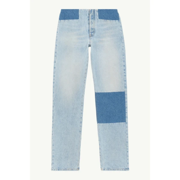 MM6 Maison Margiela Patchwork Jeans in Blue, view 6 | Denim | Coveti