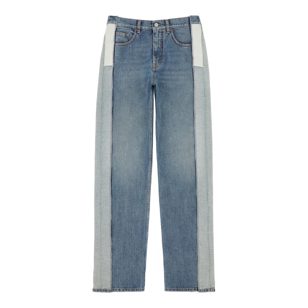 MM6 Maison Margiela Reduced-Panel Straight-Leg Jeans in Blue | Denim | Coveti