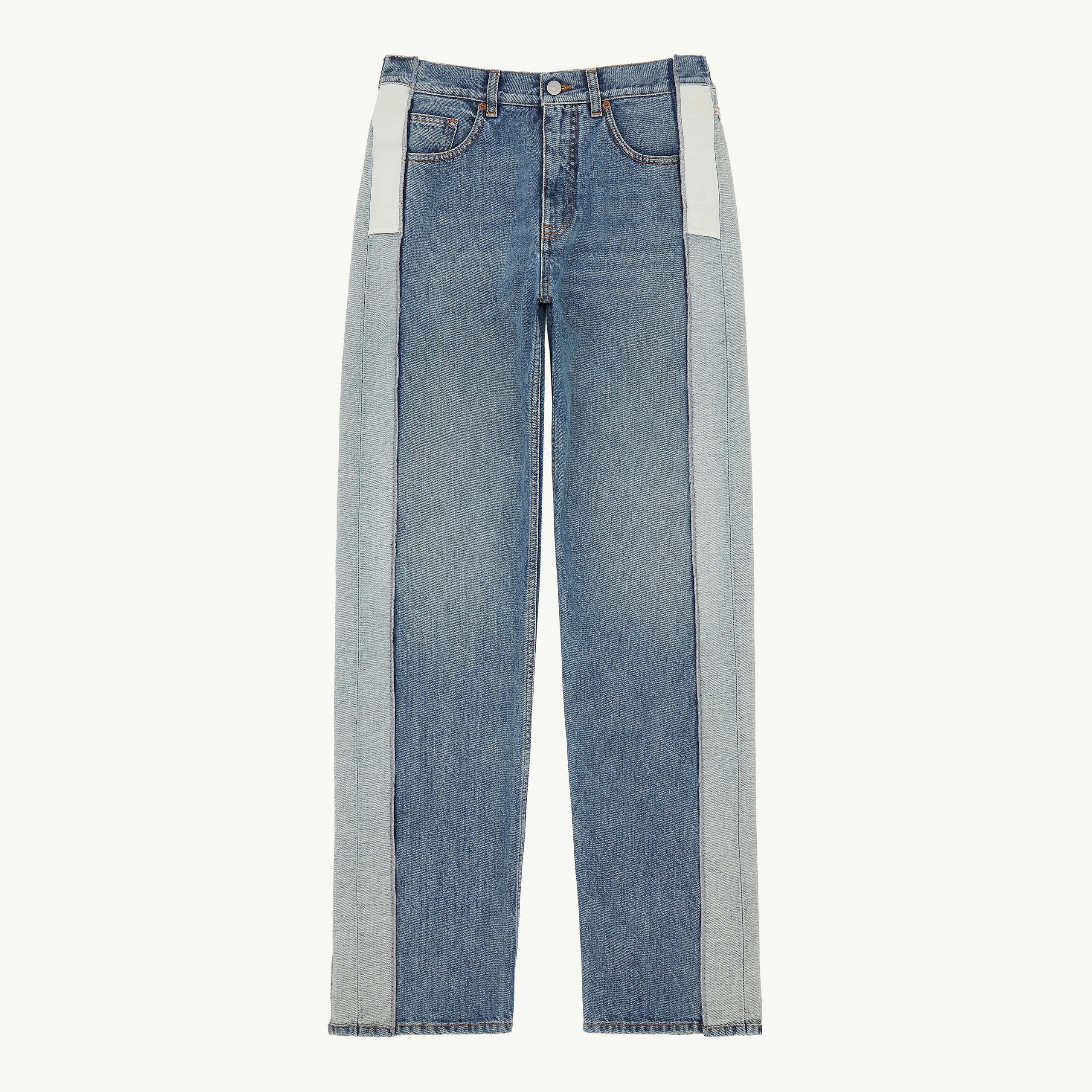 MM6 Maison Margiela Reduced-Panel Straight-Leg Jeans in Blue MM6 Maison Margiela Reduced-Panel Straight-Leg Jeans in Blue | Denim | Coveti