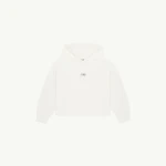 MM6 Maison Margiela Relaxed Hooded Sweatshirt in White | Hoodies | Coveti