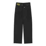 MM6 Maison Margiela Reverse Waistband Trousers in Black | Tailored pants | Coveti