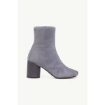 MM6 Maison Margiela Satin Anatomic Ankle Boots in Grey | Boots | Coveti