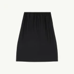 MM6 Maison Margiela Satin Midi Skirt in Black | Midi Skirts | Coveti
