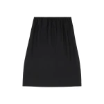 MM6 Maison Margiela Satin Midi Skirt in Black | Midi Skirts | Coveti