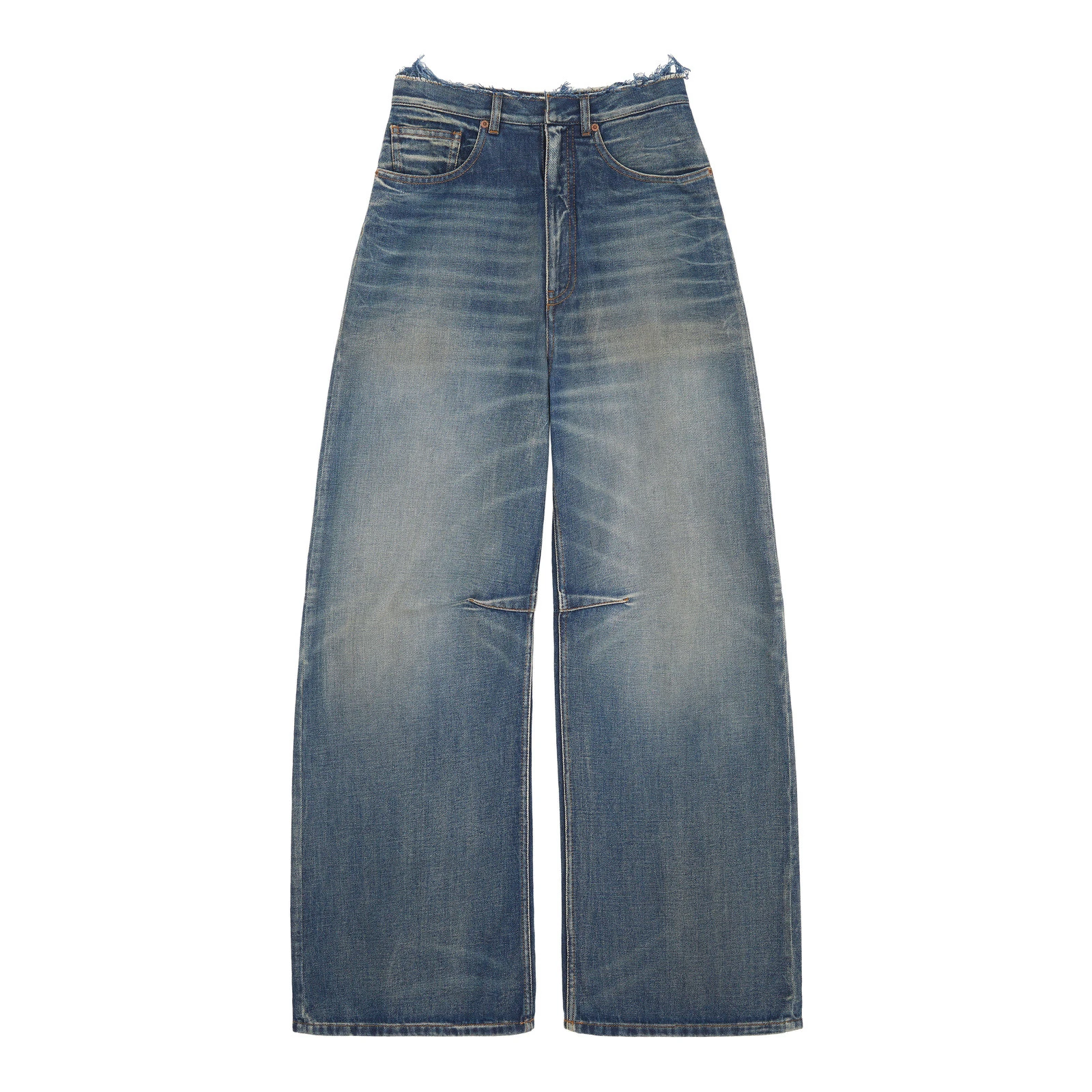 MM6 Maison Margiela Seamed Wide-Leg Jeans in Blue MM6 Maison Margiela Seamed Wide-Leg Jeans in Blue | Denim | Coveti