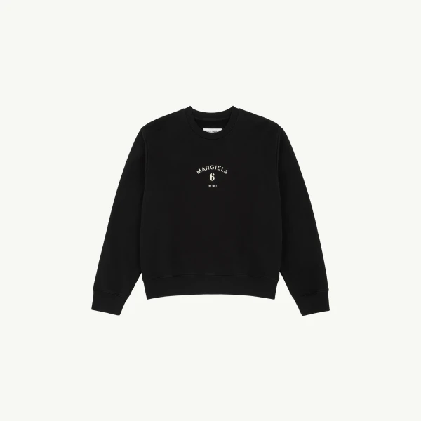 Signature Jersey Sweatshirt in Black